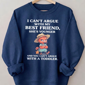 I Can't Argue With My Best Friend She's Younger Toddler Flamingo Shirt - FlamingoAholic