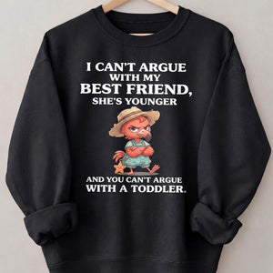 I Can't Argue With My Best Friend She's Younger Toddler Flamingo Shirt - FlamingoAholic