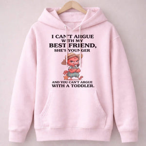 I Can't Argue With My Best Friend She's Younger Toddler Flamingo Shirt - FlamingoAholic