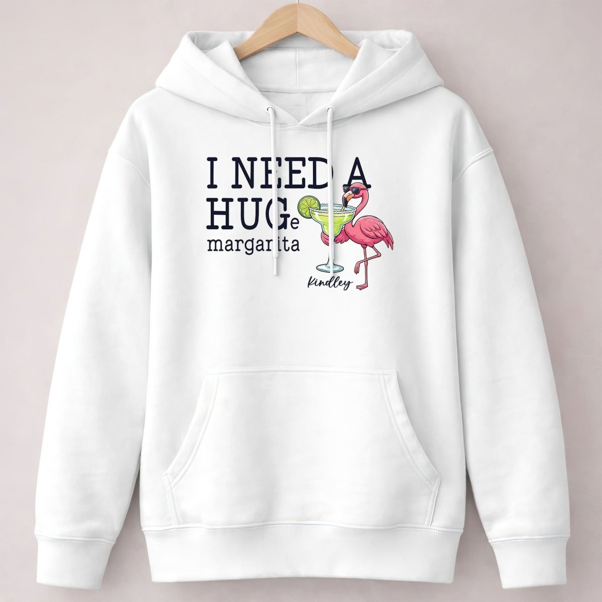 I Need A Hug Margarita Funny Flamingo Sweatshirt - Tropical Beach Vacation & Girls Trip Gift - FlamingoAholic