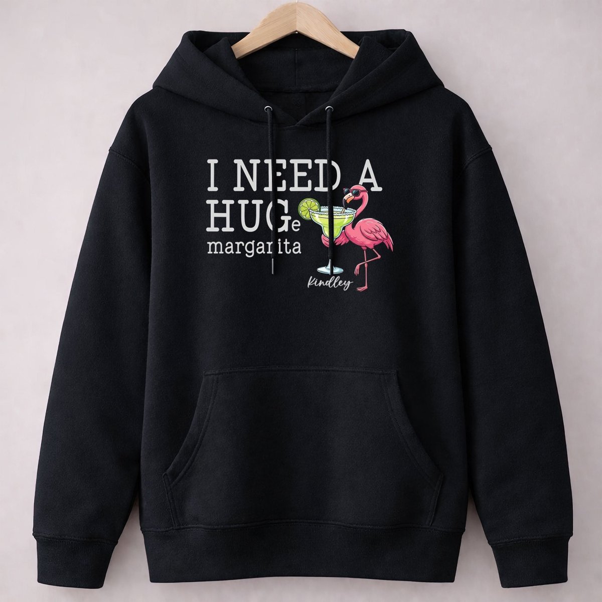 I Need A Hug Margarita Funny Flamingo Sweatshirt - Tropical Beach Vacation & Girls Trip Gift - FlamingoAholic