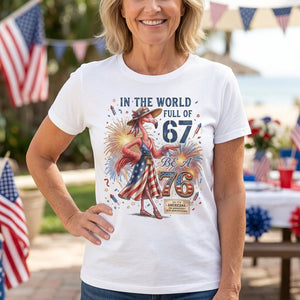 In A World Full Of 67 Be A 76 Patriotic Flamingo America 250 Shirt - FlamingoAholic