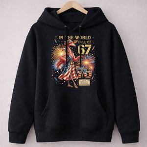 In A World Full Of 67 Be A 76 Patriotic Flamingo America 250 Shirt - FlamingoAholic