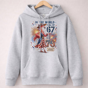 In A World Full Of 67 Be A 76 Patriotic Flamingo America 250 Shirt - FlamingoAholic