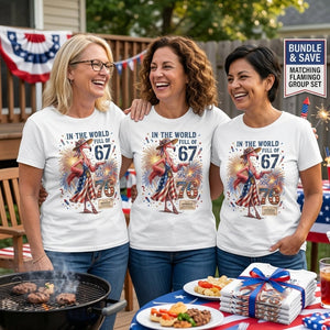 In A World Full Of 67 Be A 76 Patriotic Flamingo America 250 Shirt - FlamingoAholic