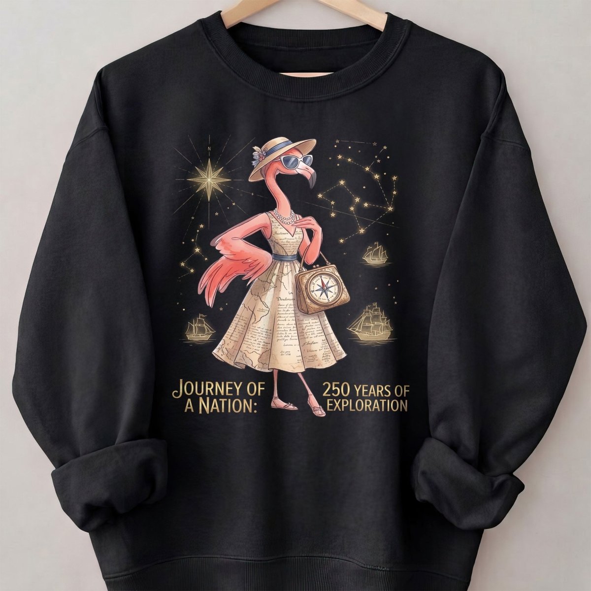 Journey of a Nation 250 Years of Exploration Flamingo Shirt - FlamingoAholic