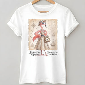 Journey of a Nation 250 Years of Exploration Flamingo Shirt - FlamingoAholic
