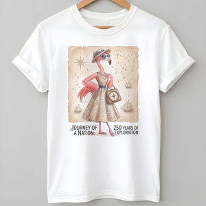 Journey of a Nation 250 Years of Exploration Flamingo Shirt - FlamingoAholic
