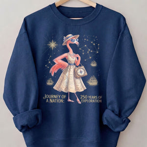 Journey of a Nation 250 Years of Exploration Flamingo Shirt - FlamingoAholic