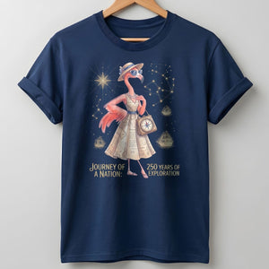 Journey of a Nation 250 Years of Exploration Flamingo Shirt - FlamingoAholic