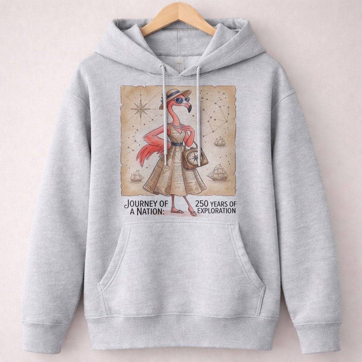 Journey of a Nation 250 Years of Exploration Flamingo Shirt - FlamingoAholic