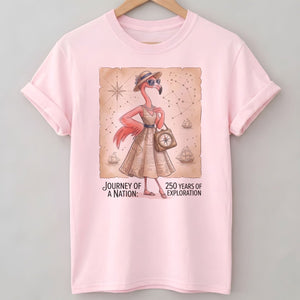 Journey of a Nation 250 Years of Exploration Flamingo Shirt - FlamingoAholic
