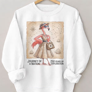 Journey of a Nation 250 Years of Exploration Flamingo Shirt - FlamingoAholic