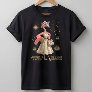 Journey of a Nation 250 Years of Exploration Flamingo Shirt - FlamingoAholic