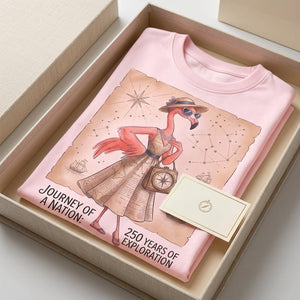 Journey of a Nation 250 Years of Exploration Flamingo Shirt - FlamingoAholic