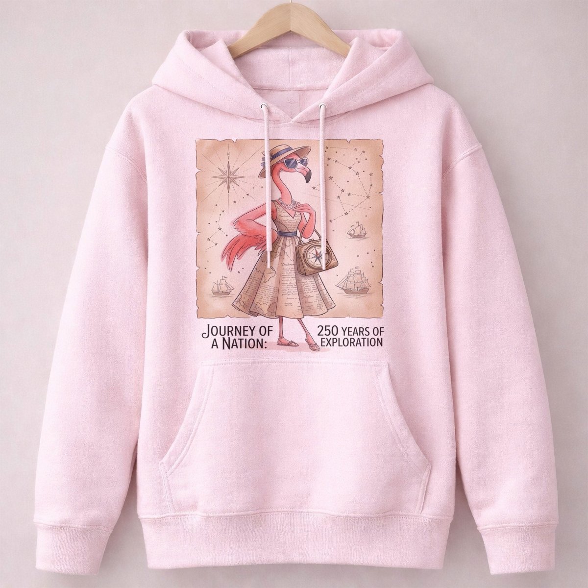 Journey of a Nation 250 Years of Exploration Flamingo Shirt - FlamingoAholic