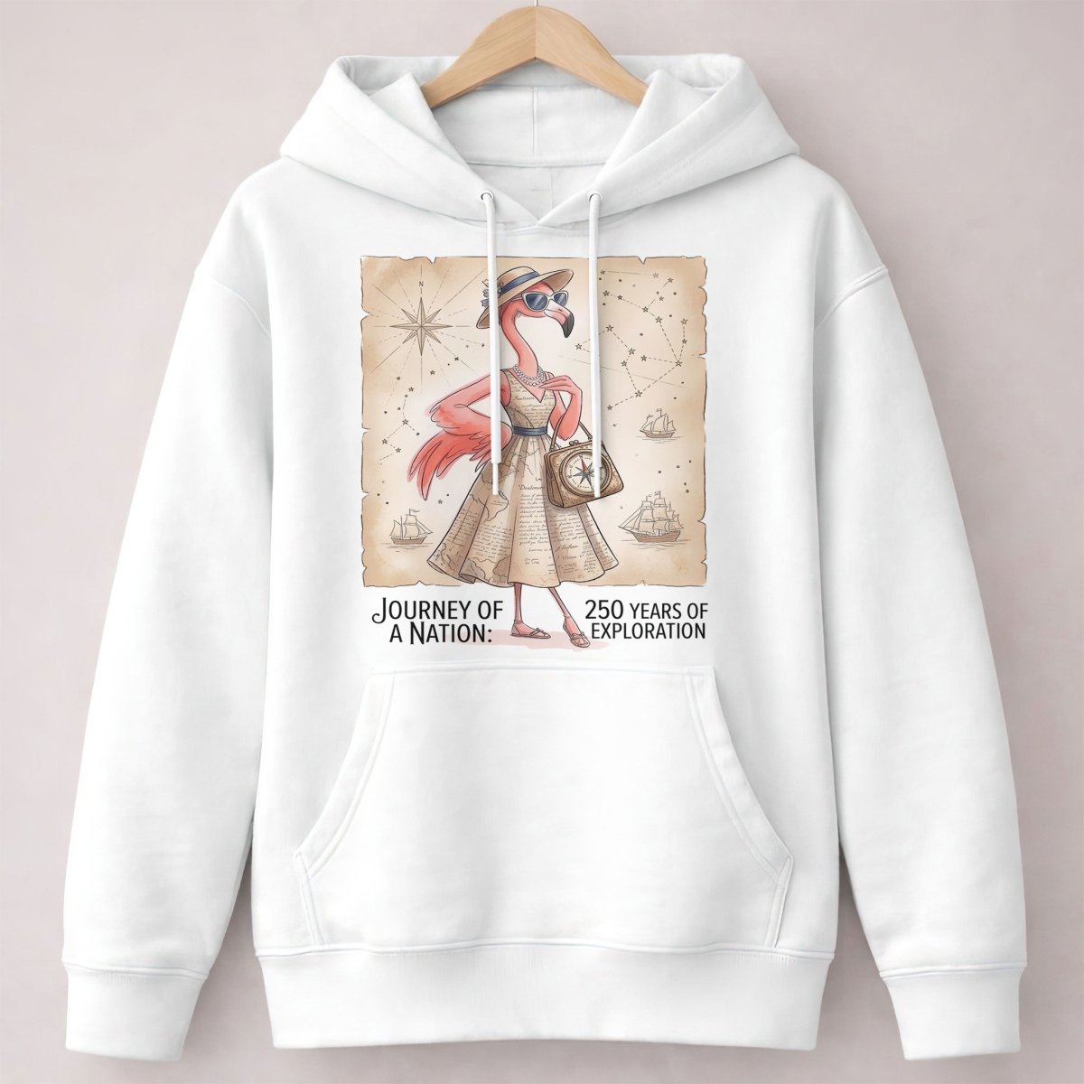 Journey of a Nation 250 Years of Exploration Flamingo Shirt - FlamingoAholic