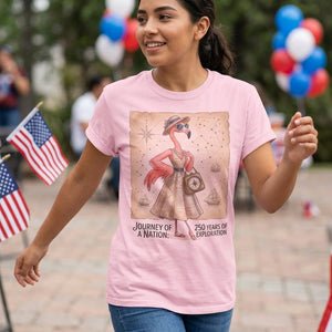 Journey of a Nation 250 Years of Exploration Flamingo Shirt - FlamingoAholic