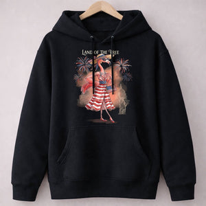 Land of the Free Patriotic Chic Flamingo July 4th Shirt - FlamingoAholic