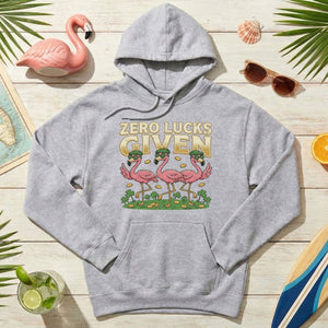 Leprechaun Flamingo Zero Lucks Given St. Patrick's Day T-Shirt - Funny Irish Beer Party Tee for Her - FlamingoAholic