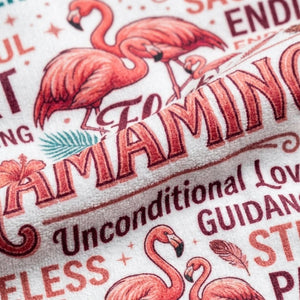 "Mamamingo" Tribute Beach Towel - Meaningful Mother's Day Gift & Summer Accessory - FlamingoAholic
