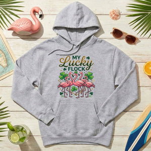 My Lucky Flock St. Patrick's Day Flamingo Shirt - Festive Group & Family Matching Tee - FlamingoAholic