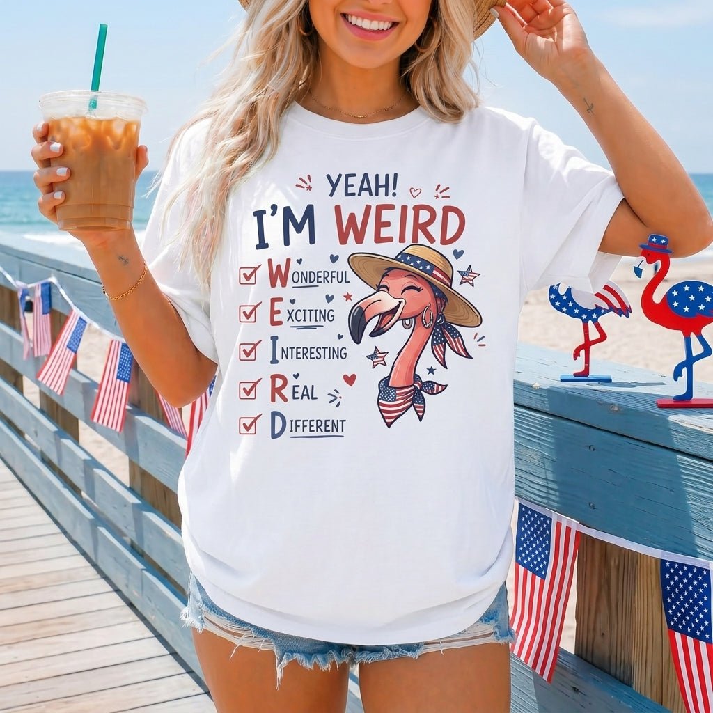 My Sparkle Cannot Be Dimmed American Girl Flamingo July 4th Shirt - FlamingoAholic