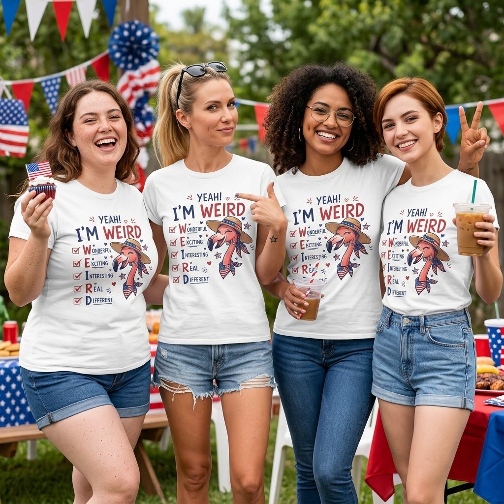 My Sparkle Cannot Be Dimmed American Girl Flamingo July 4th Shirt - FlamingoAholic