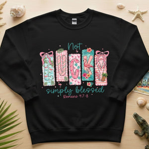 Not Lucky Simply Blessed Flamingo Shirt – Romans 4:7 - 8 Christian Faith Tropical Flamingo T-Shirt - FlamingoAholic
