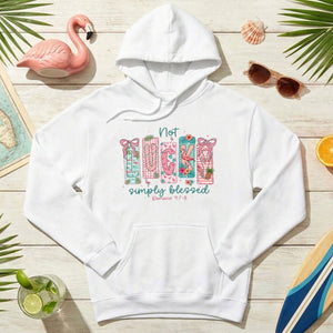 Not Lucky Simply Blessed Flamingo Shirt – Romans 4:7 - 8 Christian Faith Tropical Flamingo T-Shirt - FlamingoAholic