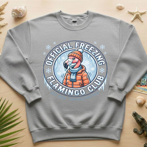 Official Freezing Flamingo Club Shirt - Funny Winter T-Shirt Gift for Mom - FlamingoAholic