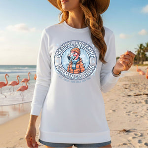 Official Freezing Flamingo Club Shirt - Funny Winter T-Shirt Gift for Mom - FlamingoAholic