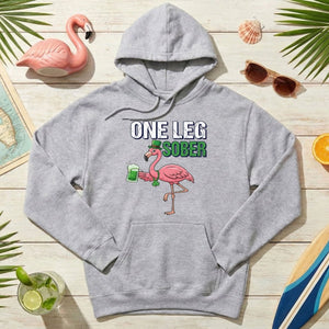 One Leg Sober Flamingo St. Patrick's Day T-Shirt - Funny Irish Beer Lover Party Top - FlamingoAholic