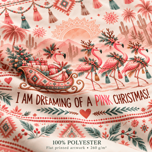 Personalized Boho Pink Christmas Flamingo Sweater & Hoodie - FlamingoAholic