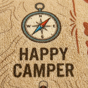 Personalized Camping Beach Towel - Custom Name "Explore. Relax. Discover." Gift - FlamingoAholic