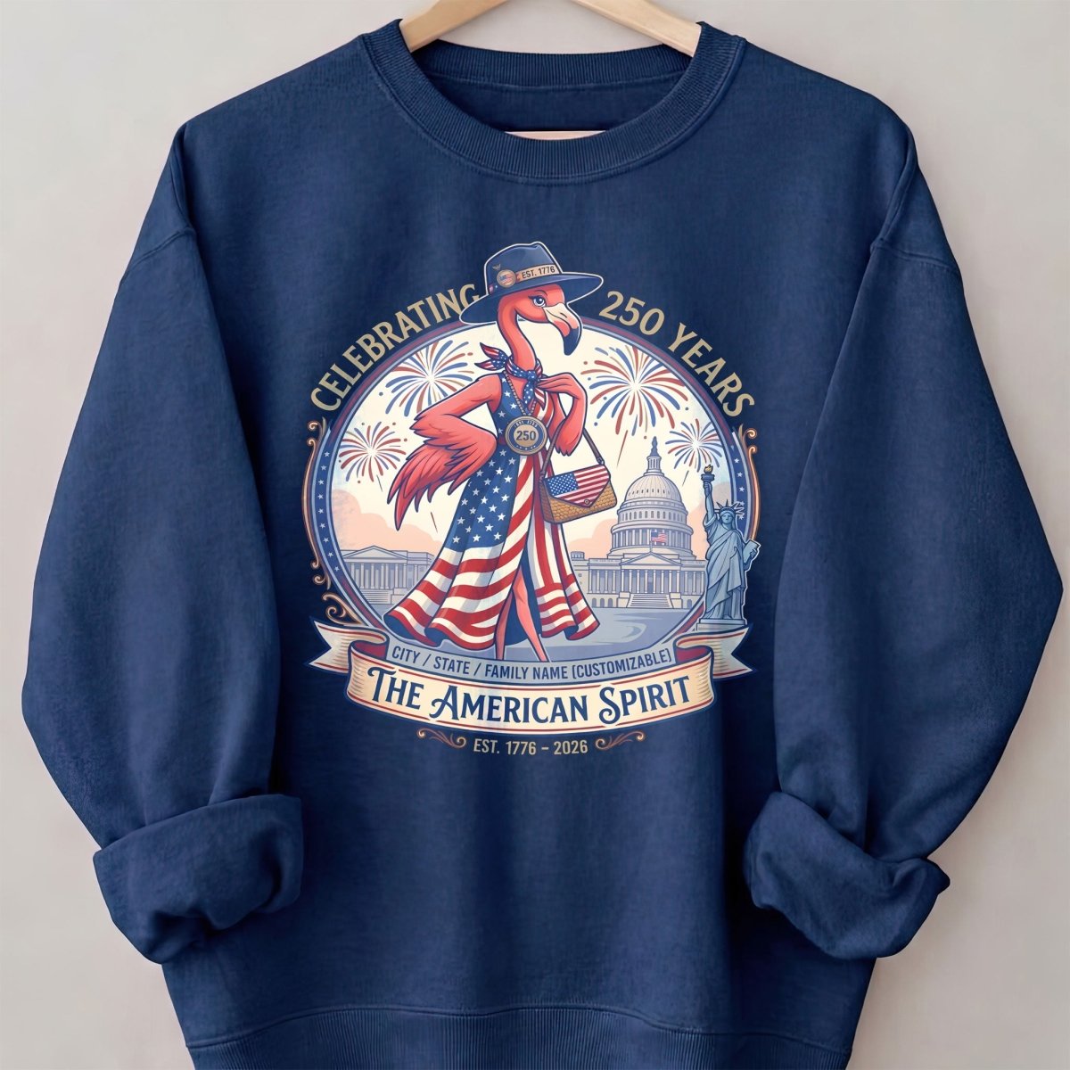 Personalized Celebrating 250 Years of The American Spirit T-Shirt - FlamingoAholic