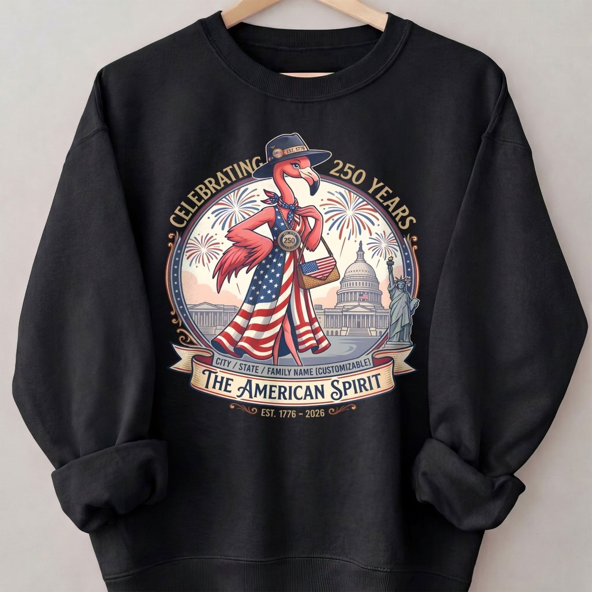 Personalized Celebrating 250 Years of The American Spirit T-Shirt - FlamingoAholic