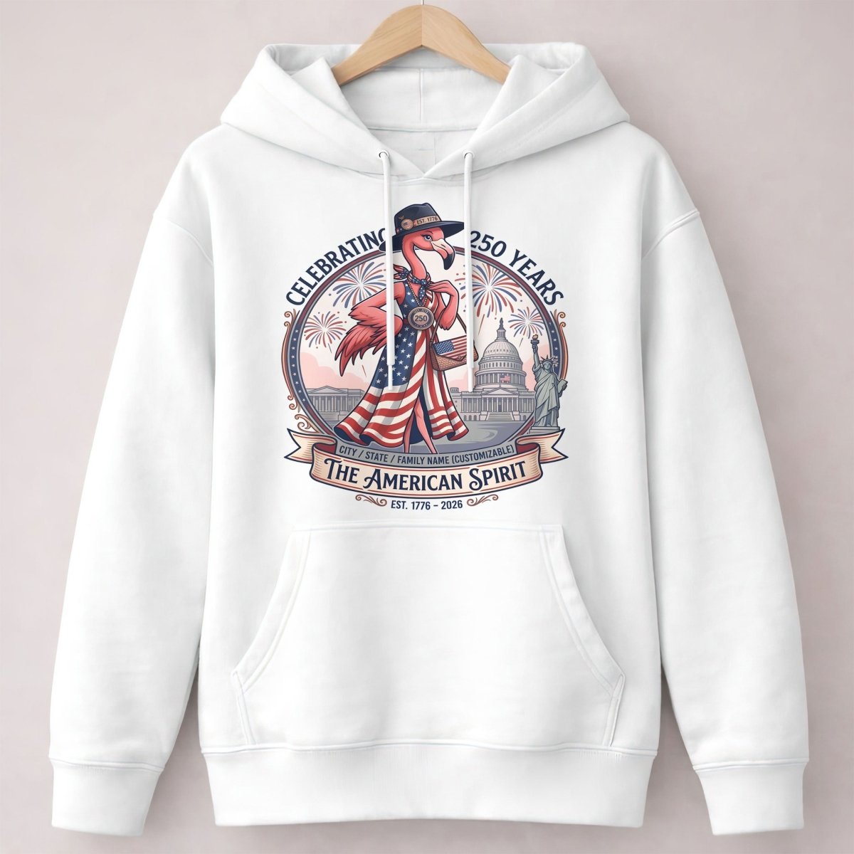 Personalized Celebrating 250 Years of The American Spirit T-Shirt - FlamingoAholic
