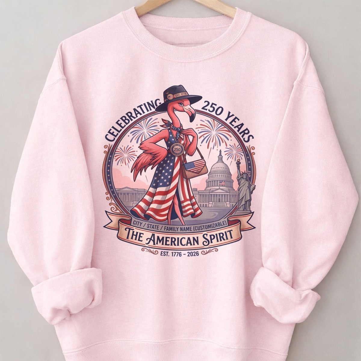 Personalized Celebrating 250 Years of The American Spirit T-Shirt - FlamingoAholic