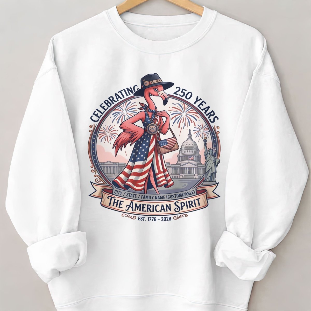 Personalized Celebrating 250 Years of The American Spirit T-Shirt - FlamingoAholic