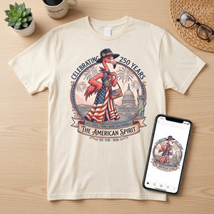 Personalized Celebrating 250 Years of The American Spirit T-Shirt - FlamingoAholic