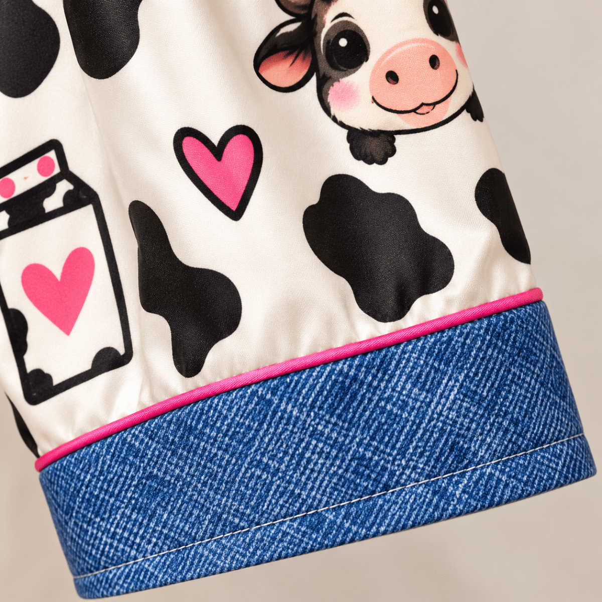 Personalized Dairy Cow Satin Pajama Set for Women - FlamingoAholic
