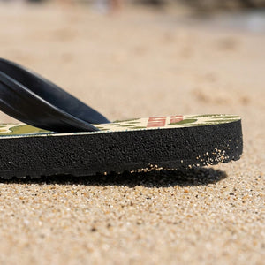 Personalized Dinosaur Lightweight Flip Flops - Custom Name "Max's Dig Site" - FlamingoAholic