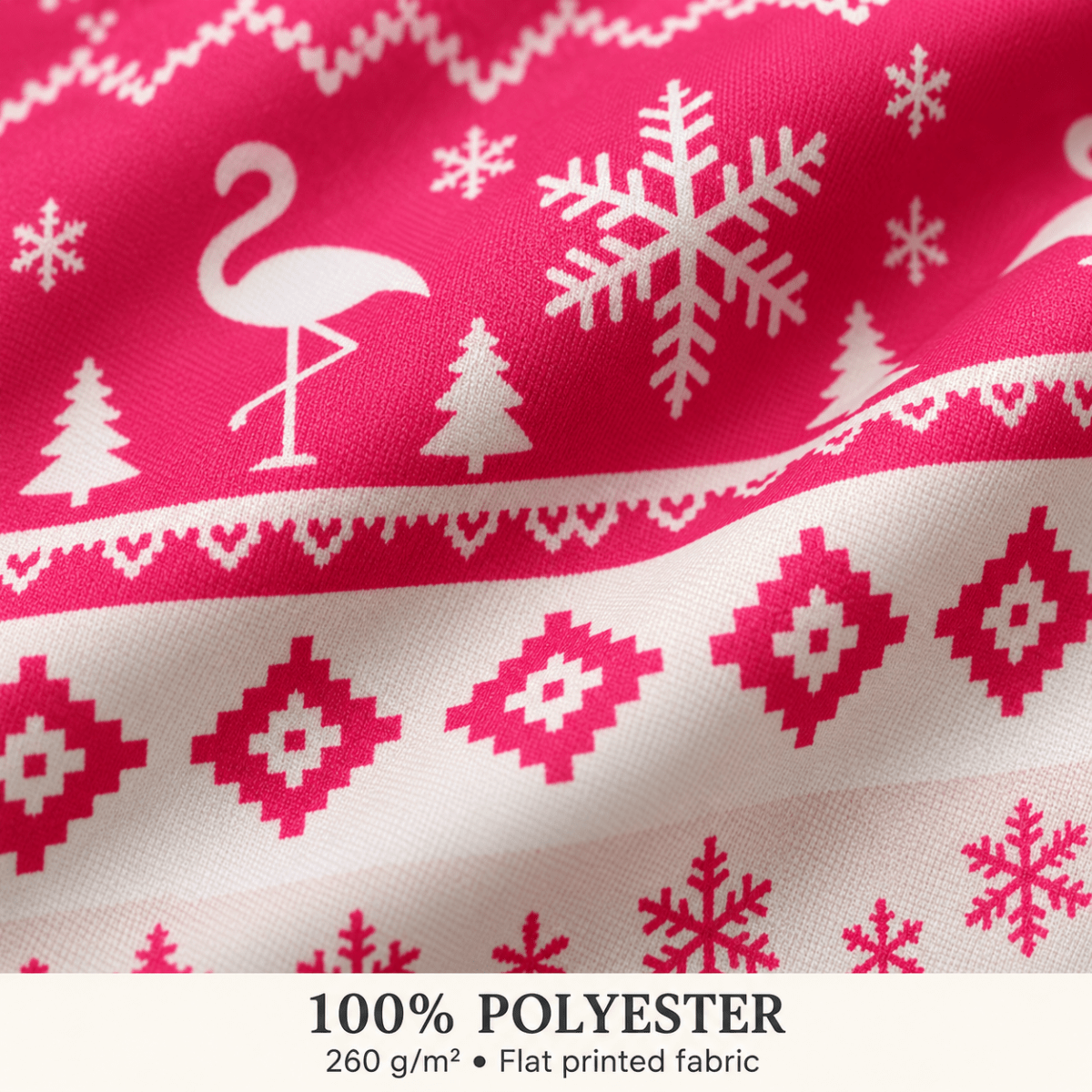 Personalized Dreaming of a Pink Christmas Flamingo Sweater & Hoodie - FlamingoAholic