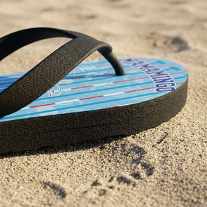 Personalized Flamingo Lightweight Flip Flops - Custom Text "Mama Mingo" - FlamingoAholic