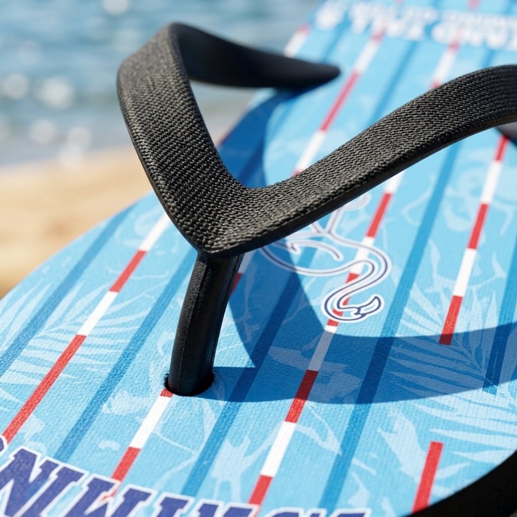 Personalized Flamingo Lightweight Flip Flops - Custom Text "Mama Mingo" - FlamingoAholic