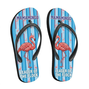 Personalized Flamingo Lightweight Flip Flops - Custom Text "Mamamingo" - FlamingoAholic