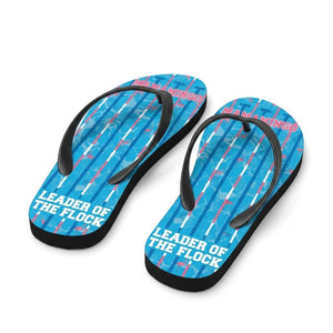 Personalized Flamingo Lightweight Flip Flops - Custom Text "Mamamingo" - FlamingoAholic