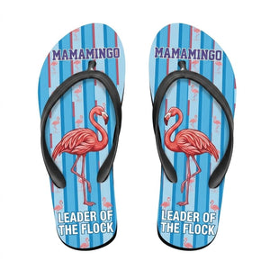 Personalized Flamingo Lightweight Flip Flops - Custom Text "Mamamingo" - FlamingoAholic