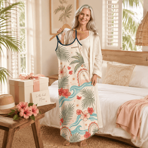 Personalized Flamingo Maxi Dress | Tropical Beach Dress for Women | Custom Vacation Gift - FlamingoAholic